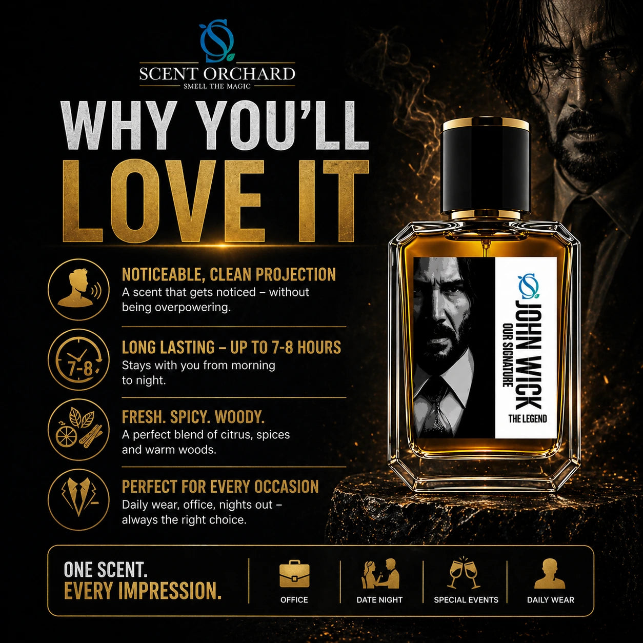 Johnwick Perfume – Signature Blend 50 ML by Scent Orchard